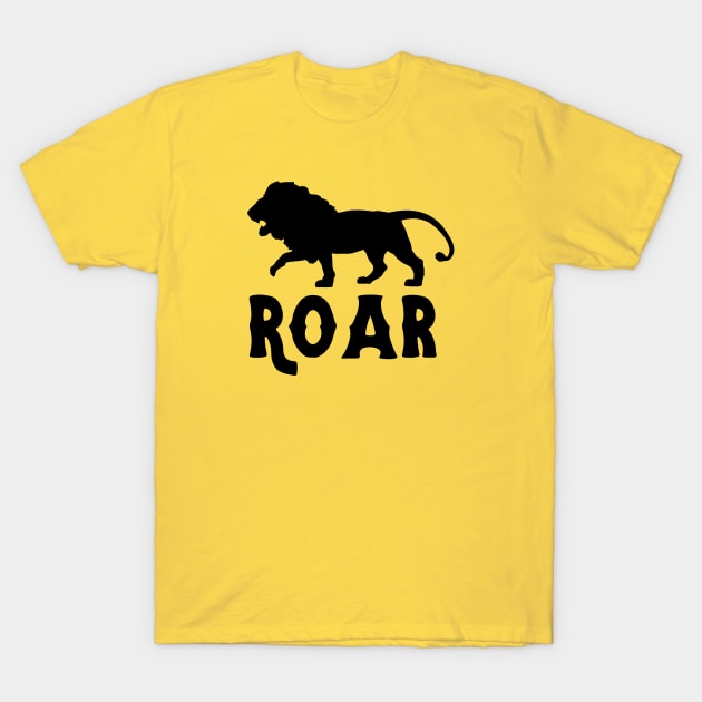 Lion Clipart Roar Design T-Shirt by Abeer Ahmad